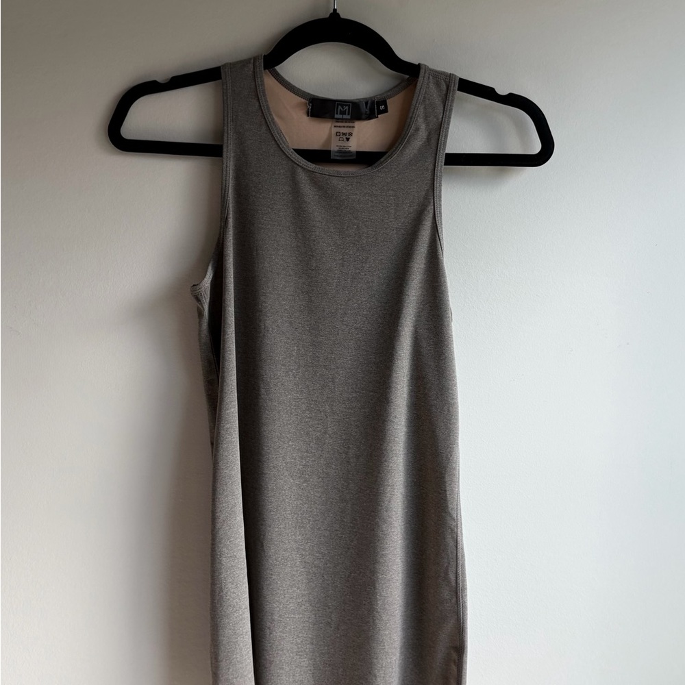 Michi Gray Racerback Athletic Tank Top Size Small